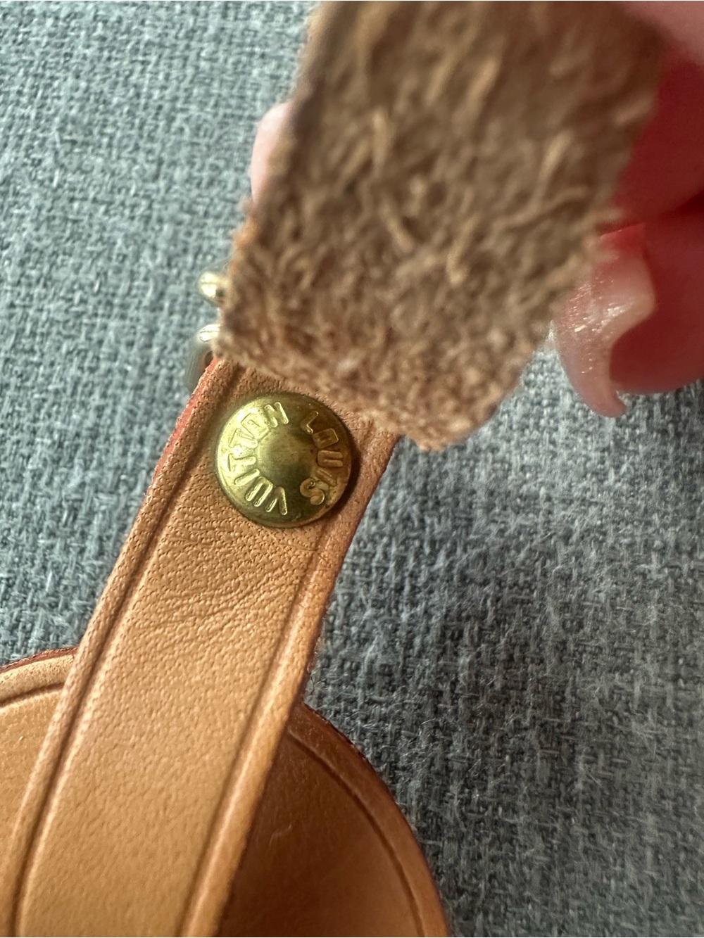 Louis Vuitton Leather Luggage Tag - Picture 3 of 4